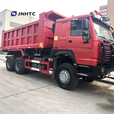 Kipplaster der rote Farbe336hp Sinotruk Howo mit 10 Rädern und Kapazität 18m3