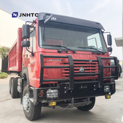 Kipplaster der rote Farbe336hp Sinotruk Howo mit 10 Rädern und Kapazität 18m3