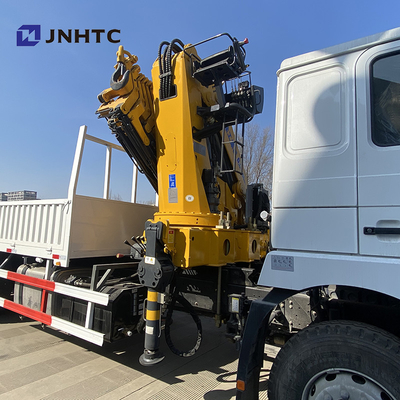 Flachbett-Dropside-Fracht-LKW brachte Crane Shacman F3000 6x4 an