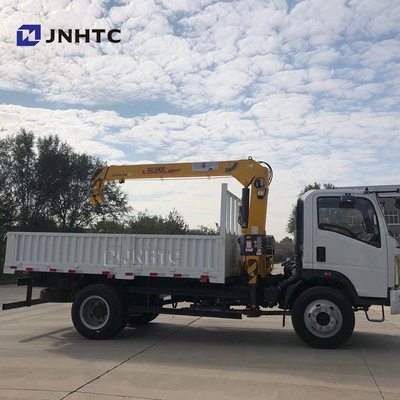 Flacheisen-Fracht-LKW brachte Crane Sinotruk HOWO 4x4 aller Rad-Antrieb an