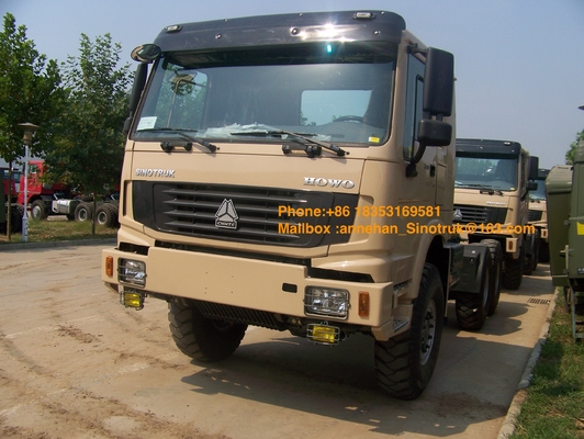 6x6 Sinotruk Howo7 Emission Stander 371hp des Traktor-LKW-Euro2 für die Kapazität des Schleppseil-50T